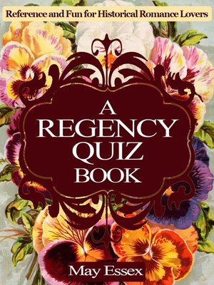 cover image of A Regency Quiz Book